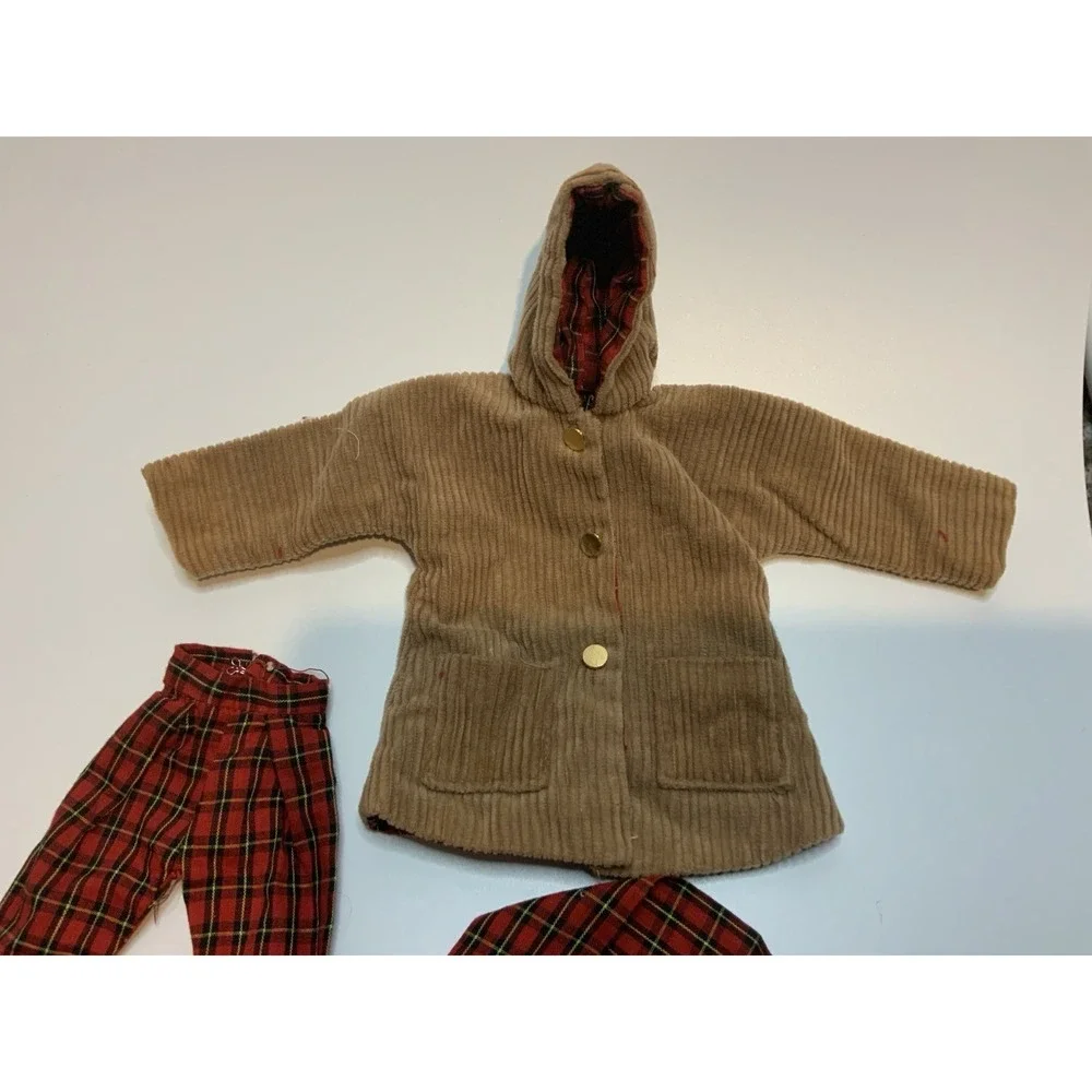 Vintage Judy Littlechap Corduroy Jacket With Red‎ Plaid Pants And Scarf